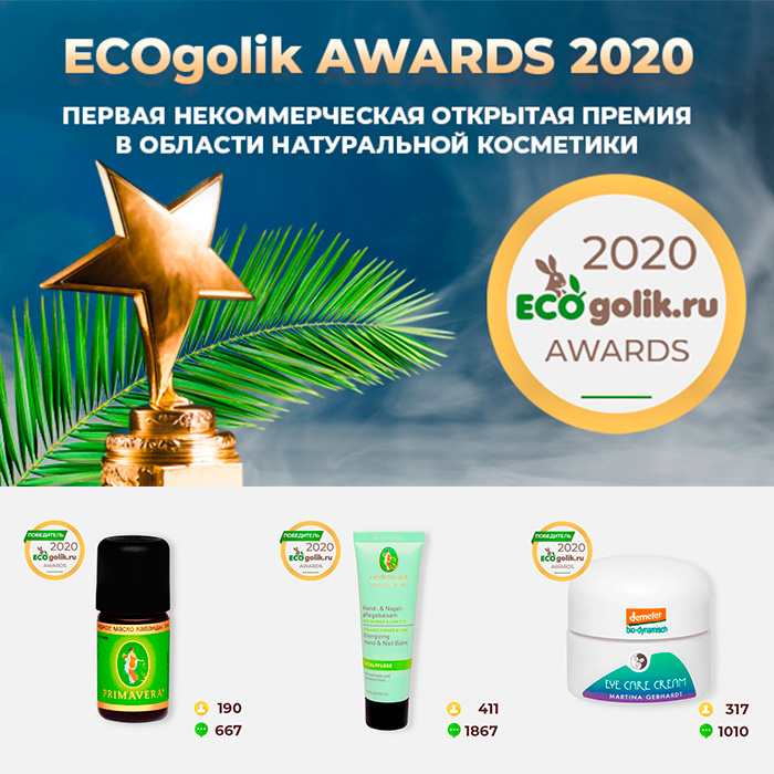 Итоги премии ECOgolik AWARDS 2020: выбор самых искушенных