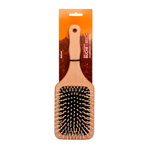 ФЁРСТЕРС Деревянная щетка для волос прямоугольная с деревянными зубчиками_(уценка)